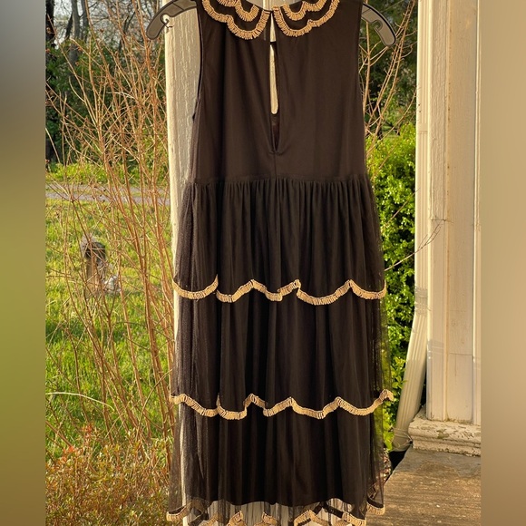 Monique Leshman Y2K Deadstock Sophia Peter Pan Mesh Beaded Layered Twee Dress - Picture 7 of 8